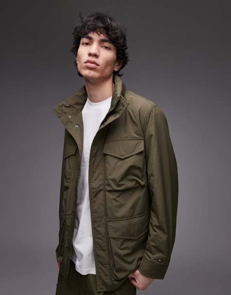 Tommy Hilfiger – Wasserfeste, verstaubare Feldjacke in Olivgrün - view 1