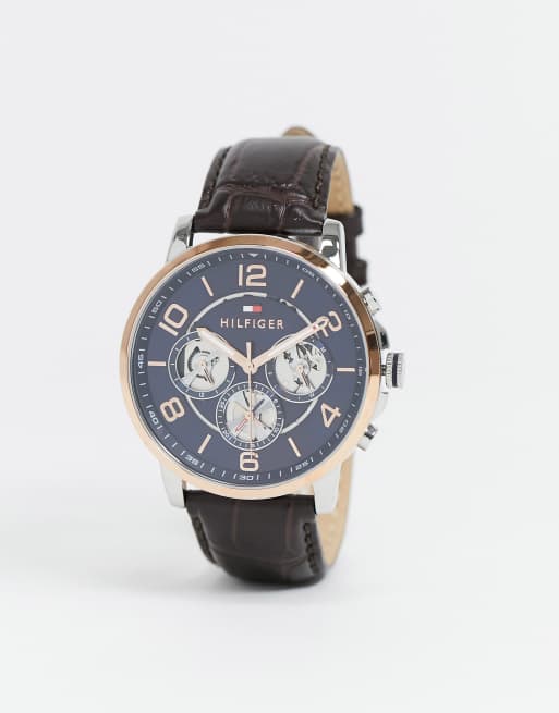 Tommy hilfiger cheap watch brown strap