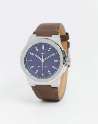 tommy hilfiger watch brown strap