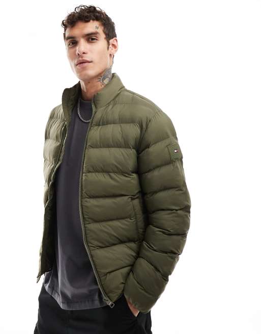 Tommy Hilfiger Wattierte Thermo Jacke in Olivgrun