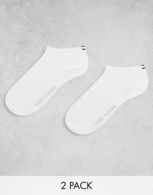 Tommy Hilfiger – Weiße Sportsocken, 2er Pack