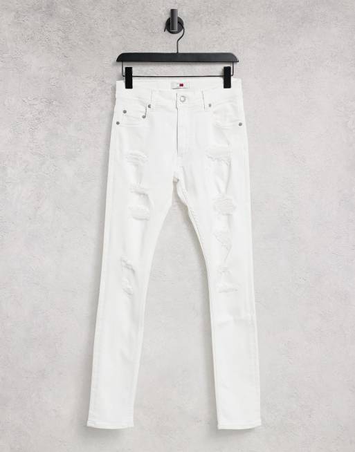 Tommy hilfiger store white jeans mens