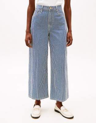 Tommy Hilfiger wide leg trouser in Blue - view 1