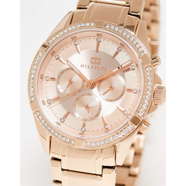 Tommy hilfiger rose sales gold watch