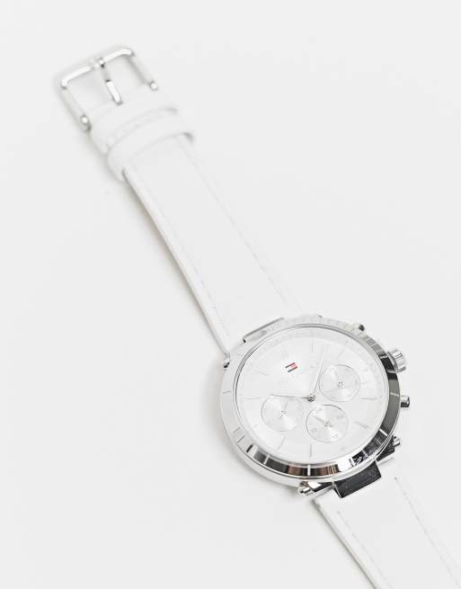 Tommy hilfiger best sale women's leather watch