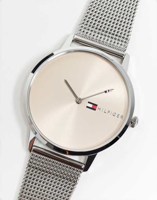 Tommy hilfiger outlet watch women's silver