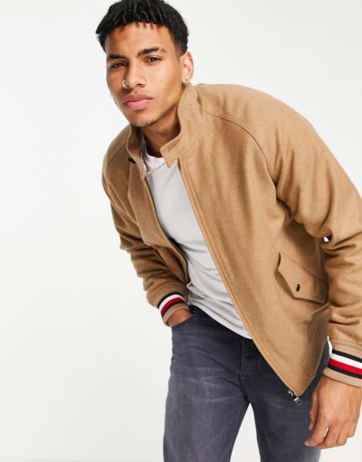 Tommy Hilfiger wool ivy jacket in tan