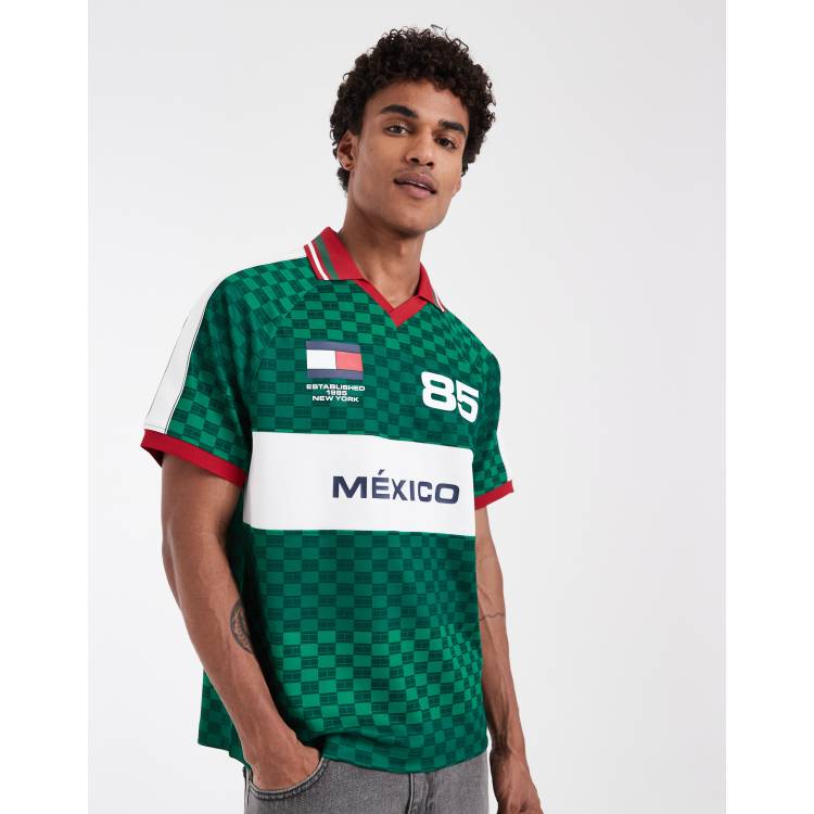 Tommy Hilfiger world cup Mexico soccer jersey in green | ASOS