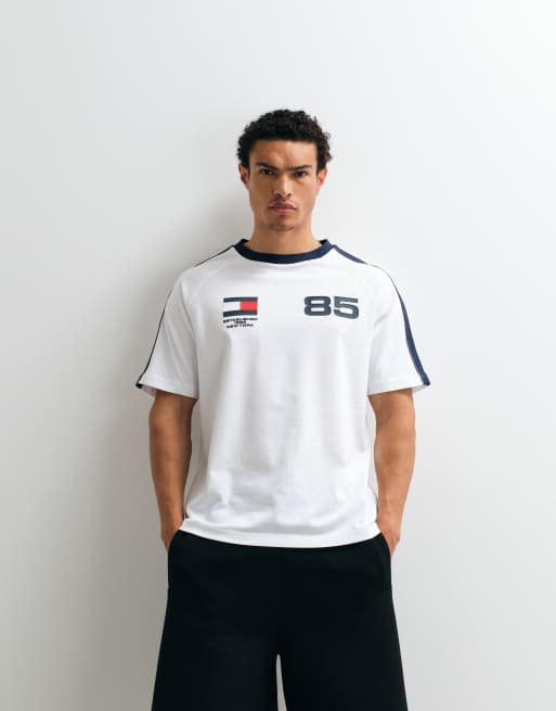 Tommy Hilfiger - World Cup - T-shirt comoda bianca, 2 di 7
