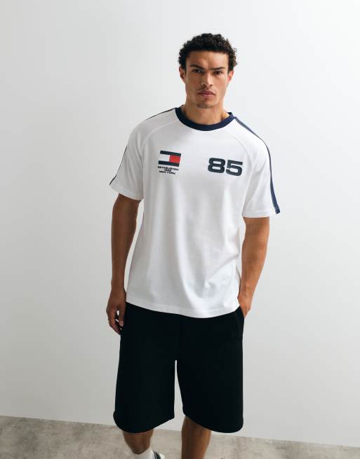 Tommy Hilfiger - World Cup - T-shirt comoda bianca, 4 di 7