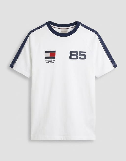Tommy Hilfiger - World Cup - T-shirt comoda bianca, 6 di 7