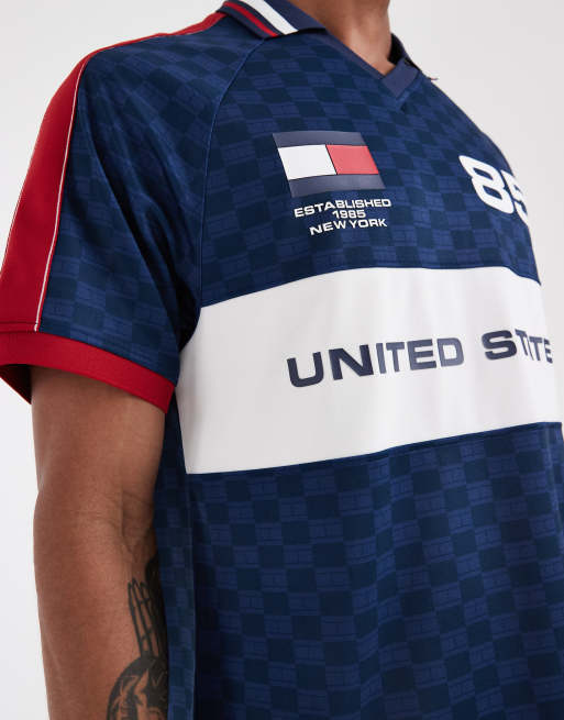 Tommy Hilfiger World Cup US football jersey in navy, 3 of 5
