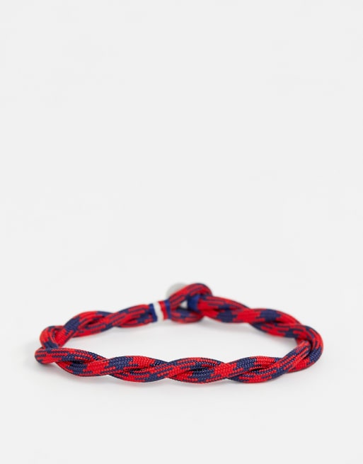 Tommy hilfiger woven bracelet deals in navy