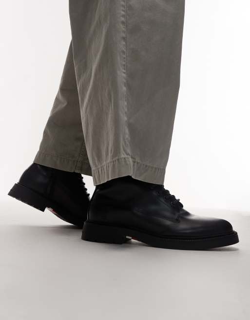 Tommy Hilfiger – Wygodne czarne sznurowane buty ze skóry, 2 z 4