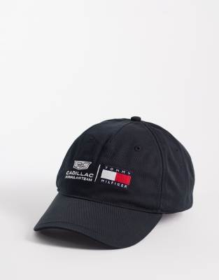 Tommy Hilfiger x Cadillac F1 Casquette à logo - Noir