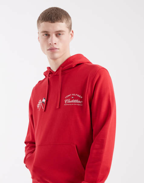 Tommy Hilfiger x Cadillac F1 - Hoodie met snelheidsmeter-print in rood - view 1