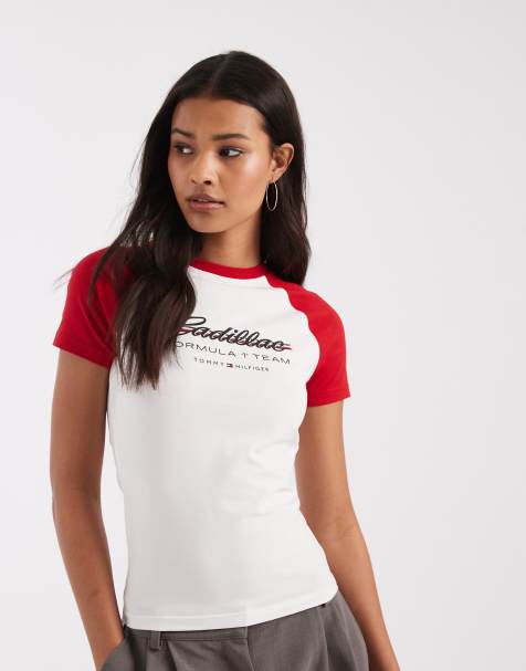 Tommy Hilfiger x Cadillac F1 - Hvide og rød ringer-T-shirt - view 1