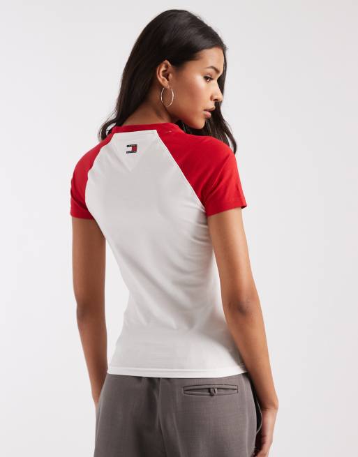 Tommy Hilfiger x Cadillac F1 - Hvide og rød ringer-T-shirt, 3 af 4