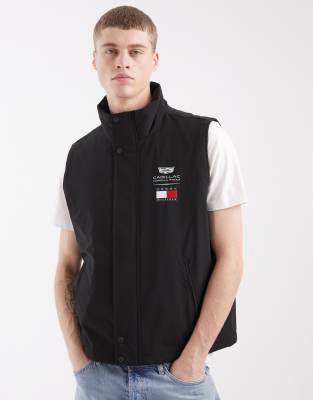 Tommy Hilfiger x Cadillac F1 logo vest in black