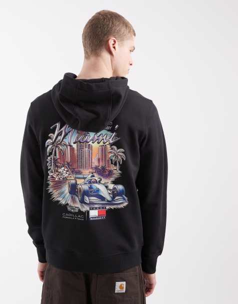 Tommy Hilfiger x Cadillac – F1 Miami – Kapuzenpullover in Schwarz - view 1