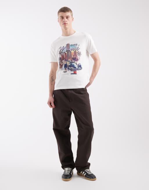 Tommy Hilfiger x Cadillac F1 Miami t-shirt in white, 2 of 5