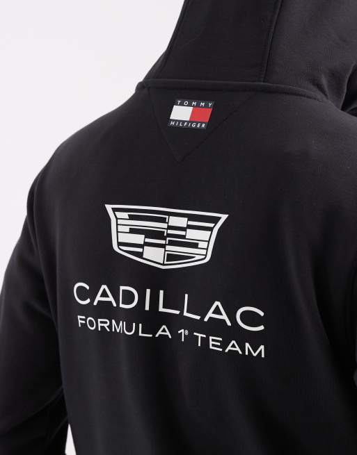 Tommy Hilfiger x Cadillac F1 replica hoodie in black, 3 of 5