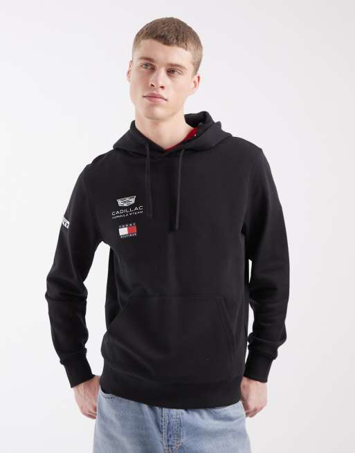 Tommy Hilfiger x Cadillac F1 replica hoodie in black, 5 of 5