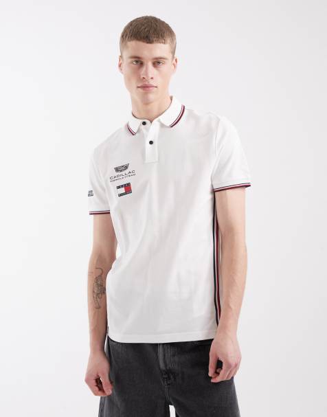 Tommy Hilfiger x Cadillac F1 replica polo shirt in white