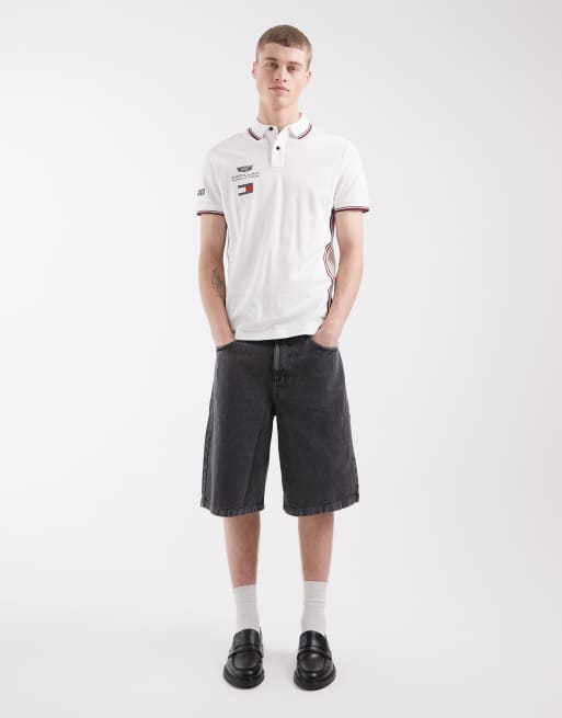 Tommy Hilfiger x Cadillac F1 replica polo shirt in white, 2 of 5