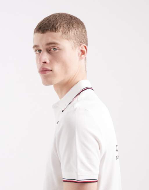 Tommy Hilfiger x Cadillac F1 replica polo shirt in white, 4 of 5