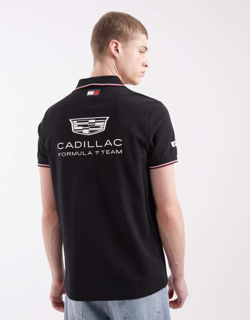 Tommy Hilfiger x Cadillac – F1 Replica – Svart pikétröja, 2 av 5