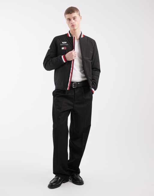 Tommy Hilfiger x Cadillac F1 - Replica varsity jack in zwart, 2 van 5