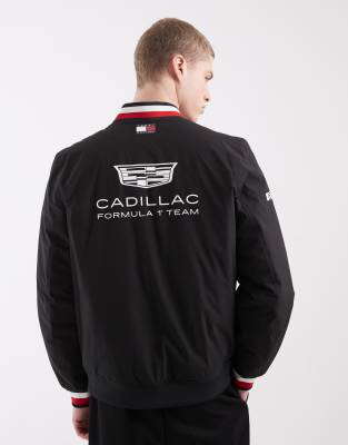 Tommy Hilfiger Tommy X Cadillac F1 Team Replica Bomber In Black