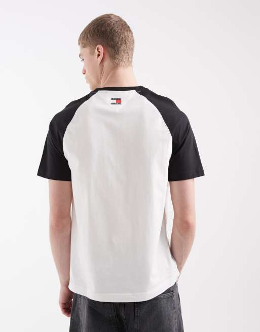Tommy Hilfiger x Cadillac F1 ringer T-shirt in white & black, 5 of 5