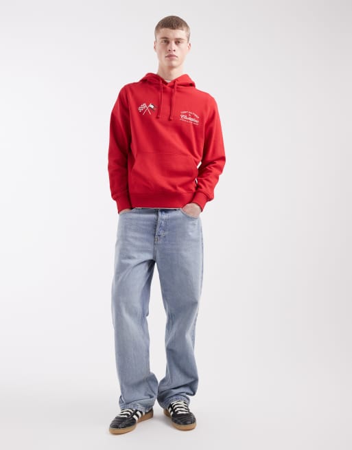 Tommy Hilfiger x Cadillac F1 speedometer hoodie in red, 2 of 5