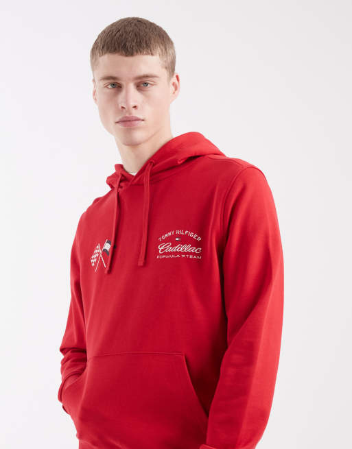 Tommy Hilfiger x Cadillac F1 speedometer hoodie in red, 5 of 5