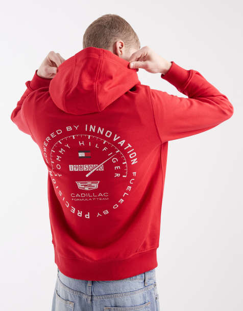 Tommy Hilfiger x Cadillac – F1 Speedometer – Kapuzenpullover in Rot - view 1
