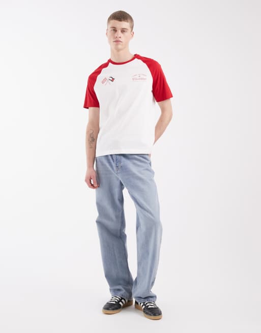 Tommy Hilfiger x Cadillac F1 speedometer t-shirt in white & red, 2 of 5