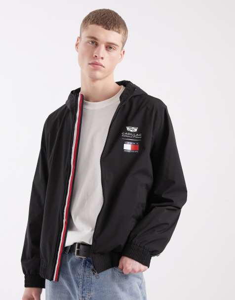 Tommy Hilfiger x Cadillac F1 windbreaker jacket in black - view 1