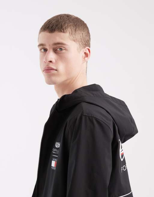 Tommy Hilfiger x Cadillac F1 windbreaker jacket in black, 4 of 5