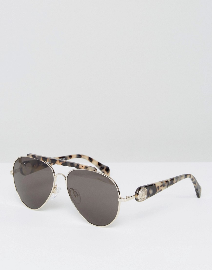 Tommy Hilfiger x gigi - occhiali da sole modello aviatore argento