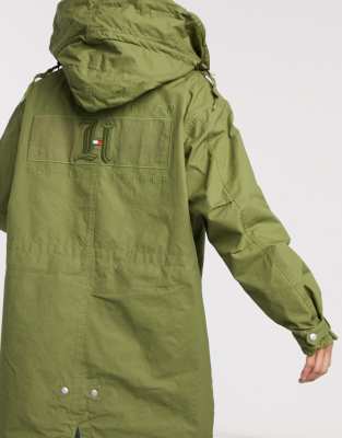 tommy hilfiger parka green