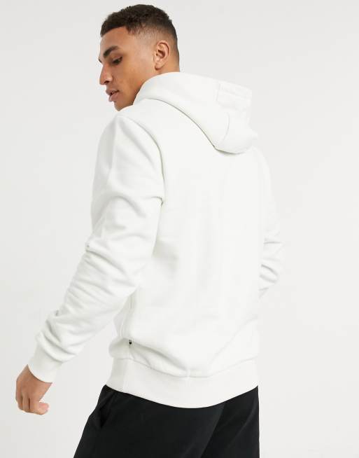 Tommy Hilfiger x Lewis Hamilton fleece logo hoodie in white