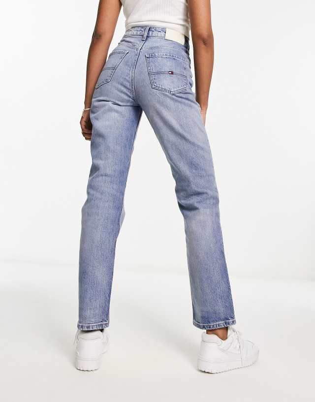 Tommy Hilfiger x Shawn Mendes classic straight high waisted jeans in mid wash