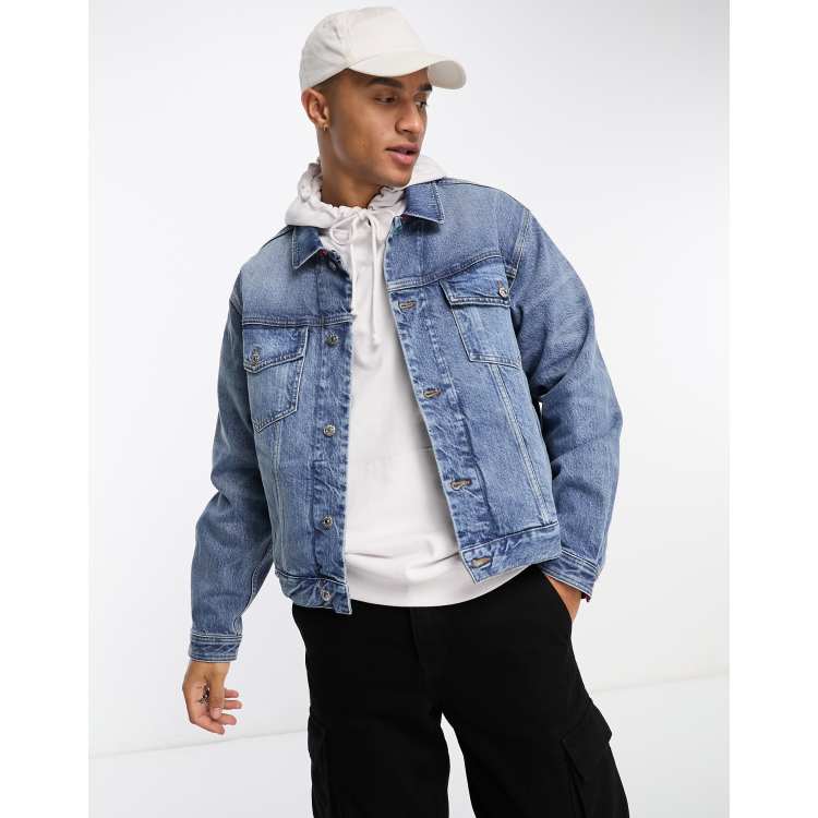 Tommy Hilfiger x Shawn Mendes denim trucker jacket in mid wash