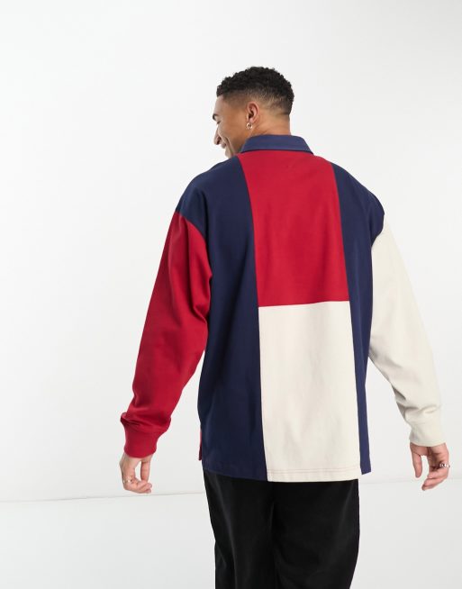 【 】x Shawn Mendes アメリカン ラグビーシャツ♪ Tommy Hilfiger x Shawn Mendes long sleeve american flag