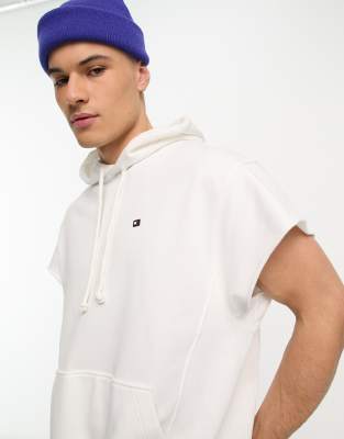 Tommy Hilfiger x Shawn Mendes short sleeve flag logo hoodie in white