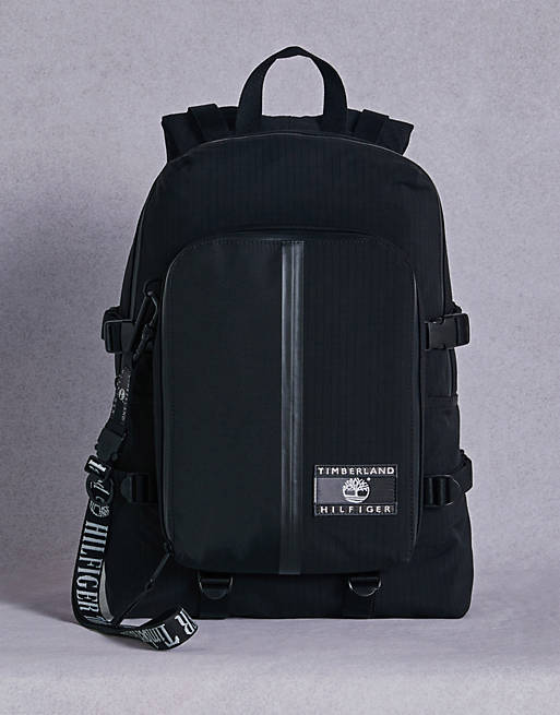 Tommy Hilfiger x Timberland capsule backpack in black | ASOS