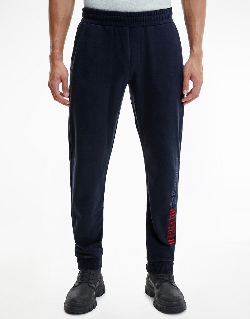 Tommy Hilfiger x Timberland capsule logo leg joggers in navy
