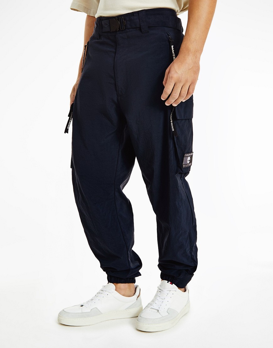Tommy Hilfiger x Timberland capsule tab waist cargo trousers in navy